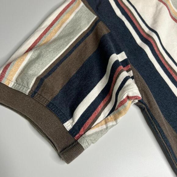 Greg Norman Collection Polo Shirt Striped M Multicolor Cotton Golf Casual - Picture 9 of 9